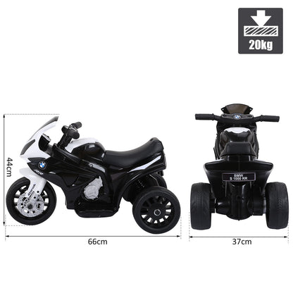 electric motorcycle for children Max. 20kg with BMW license, 6V black and white battery