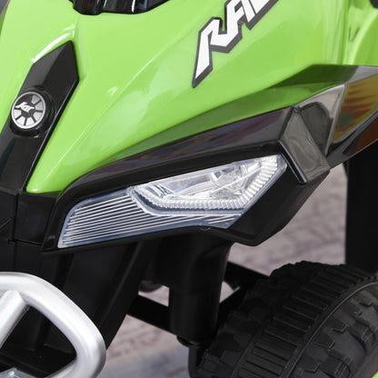 Quad for Children 18-36 Months Manual Push with Integrated Sounds, in PP and Metal, 44x67. 5x38 cm, Green