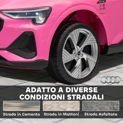 12V Electric Ride-On Toy Car with Remote Control, 3-8km/h Speed, Lights and Music, Ages 3-5 Years, Pink