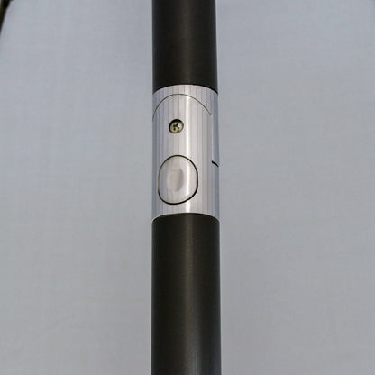 Garden and Terrace Umbrella 2.5x2.5 m with Crank and 18 Ribs and Tiltable, Grey