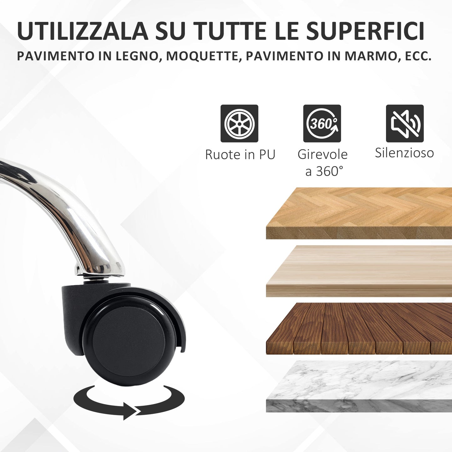 Reclining Office Chair with Pull-Out Footrest, PU Leather, 120 kg Capacity, Black