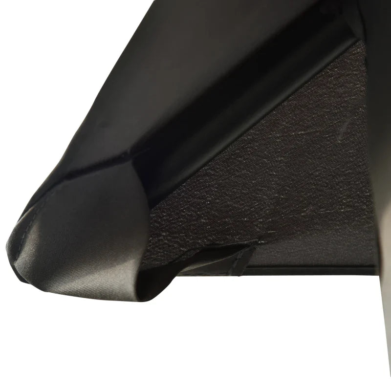 3-Seater Garden Swing, Lounger and Gazebo, 3-in-1 Design with Canopy, 256x172x248 cm, Dark Grey