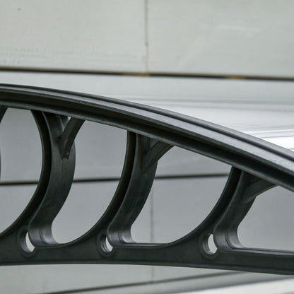 Modern Canopy in Polycarbonate, Aluminum and PP for Balconies, Windows and Doors, 200x96x27 cm