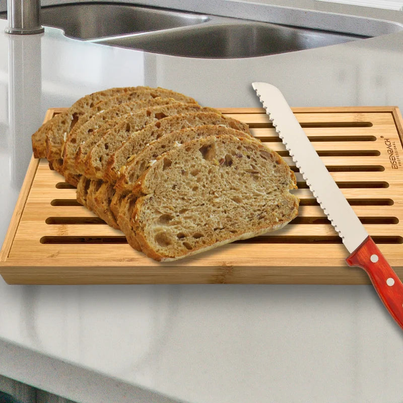 Eisenbach G0125 Bamboo Bread Cutting Board with Crumb Tray