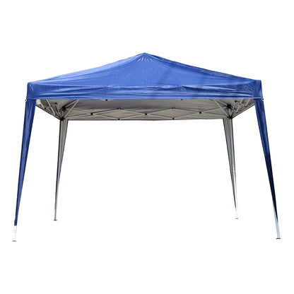 Gazebo Steel Frame Folding Oxford Fabric Covering Blue 3x3m