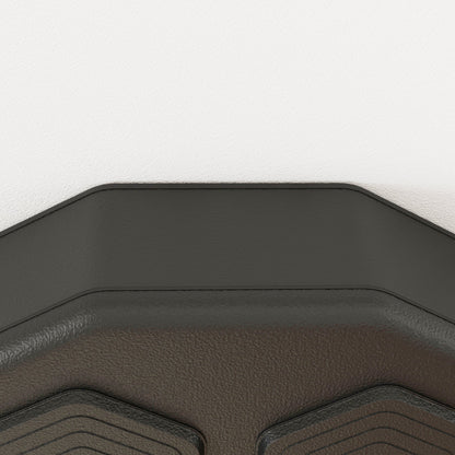 Wall-Mounted Musical Boxing Machine with Bluetooth Connection and Blue Lights, 40x40 cm, Black