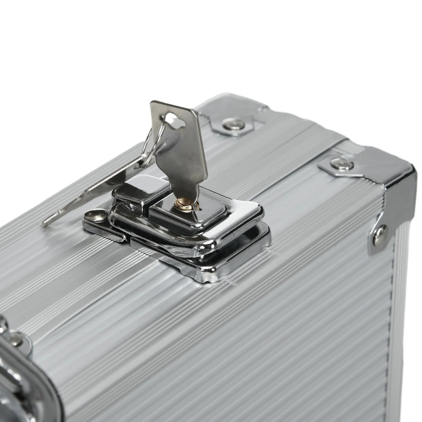 Poker Set for 10 Players – 500 Chips, 2 Card Decks & 5 Dice in Aluminum Carry Case