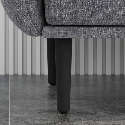 3 Seater Sofa Bed with 3-Level Reclining Backrest in Fabric, 208x84x82cm, Grey