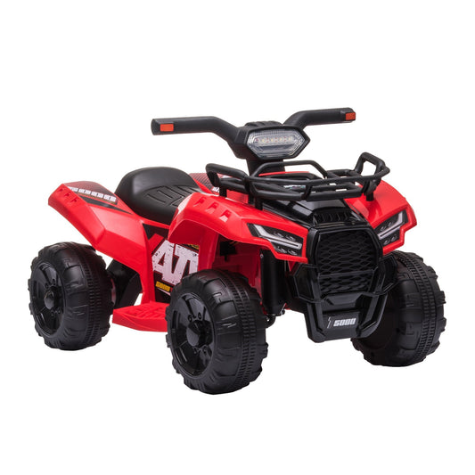 Quad electric for children with 6V rechargeable battery, accelerator button, age 18-36 months, 70x42x45cm, red