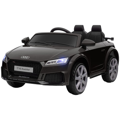 Electric Ride-On Car for Kids 3-5 Years AUDI TT with Remote Control, Opening Doors and LED Headlights, Black