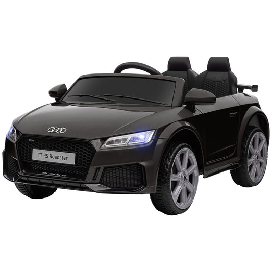 Electric Ride-On Car for Kids 3-5 Years AUDI TT with Remote Control, Opening Doors and LED Headlights, Black