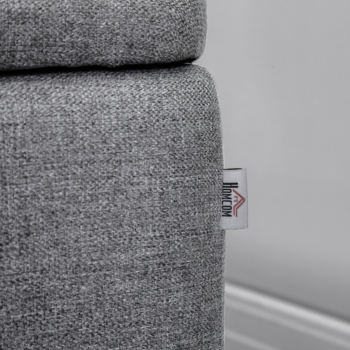 Velvet Fabric Storage Bench, for Bedroom, Living Room and Entrance, 101x38.5x44.5 cm, Grey