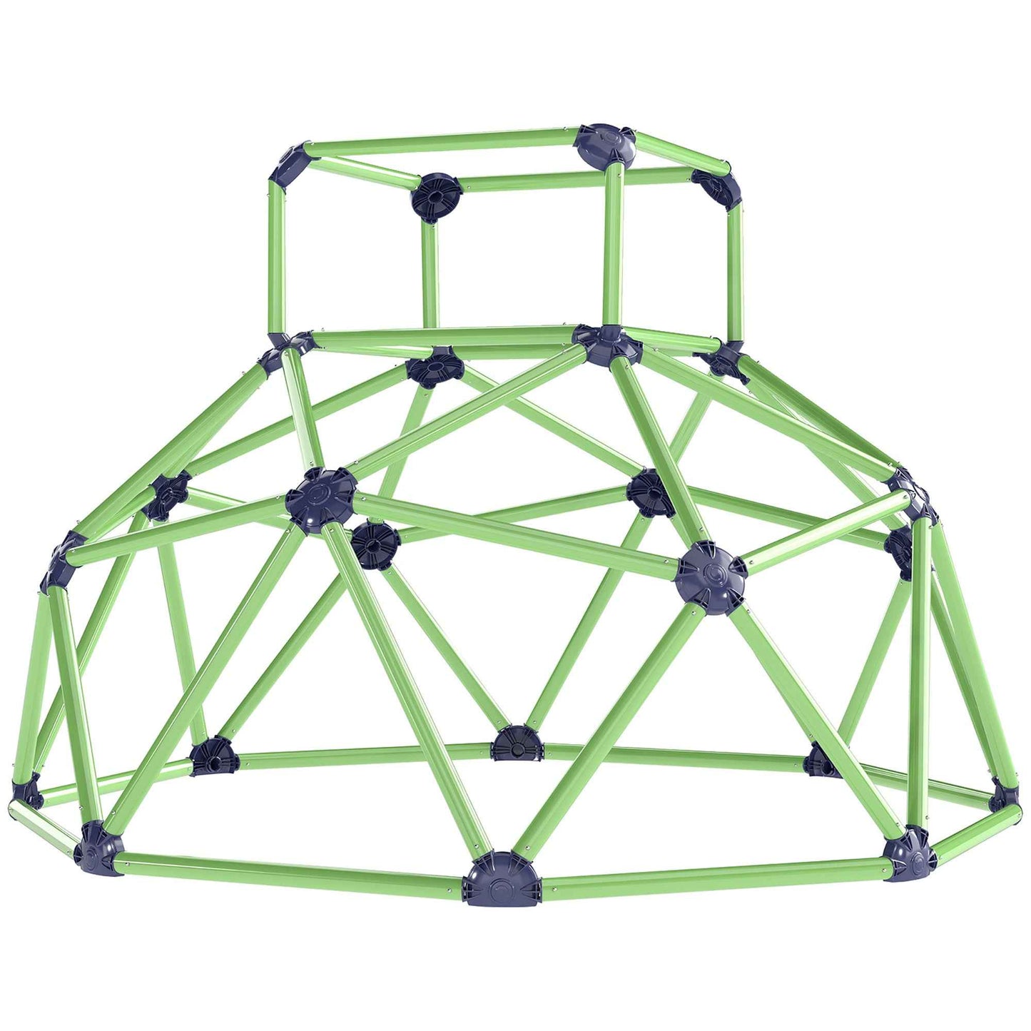 Children's Climbing Game Dome with Beveled Edges, in PP, 182.5x182.5x119 cm, Green and Purple