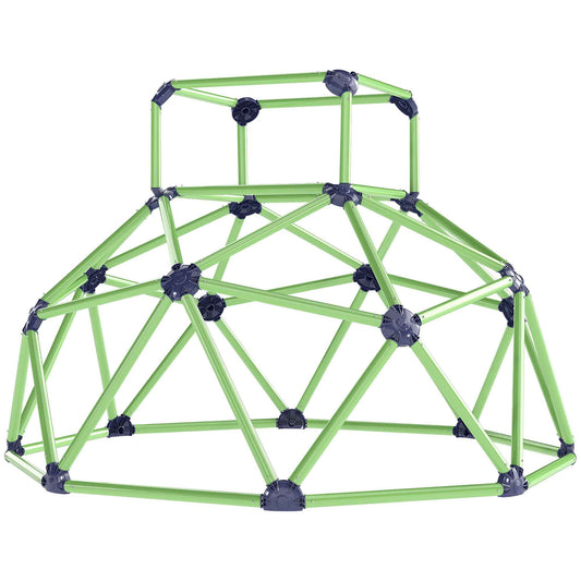 Children's Climbing Game Dome with Beveled Edges, in PP, 182.5x182.5x119 cm, Green and Purple