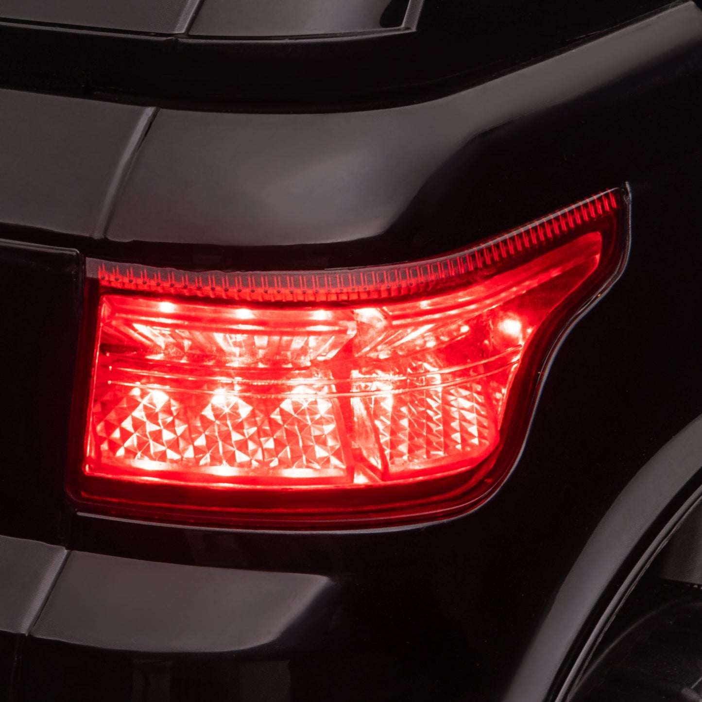 Electric Ride-On Car for Children 3-6 Years with Remote Control, LED Lights and Horn, in PP and Metal, 110x68x52 cm, Black