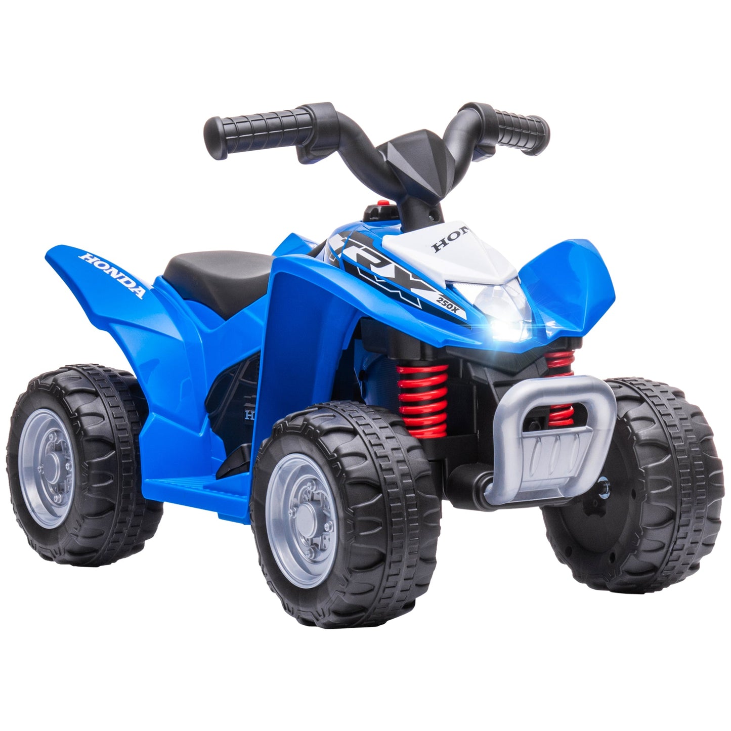 Electric Quad Bike for Children 18-36 Months with LED Lights, Horn and Pedals, 65.5x38.5x43.5 cm, Blue