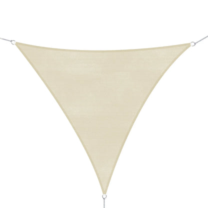 Triangle Sail Shade 5×5×5 m HDPE Fabric – Cream, 90% UV Block, Water Resistant