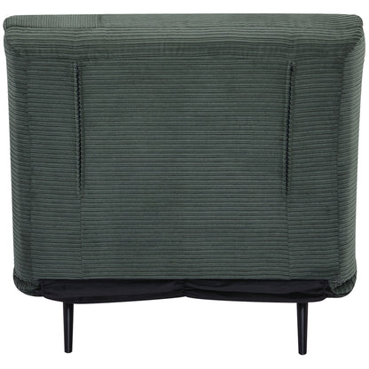 2 in 1 Single Sofa Bed, 3-Level Adjustable Backrest and Padded, Wood and Steel Frame