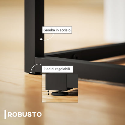 Modern Steel, Sponge and Velvet Fabric Entrance Bench with Adjustable Feet, 94x42x44 cm, Cream