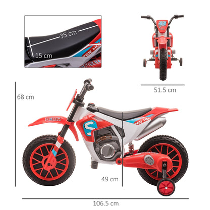 electric cross motorcycle for children for 3-5 years - red
