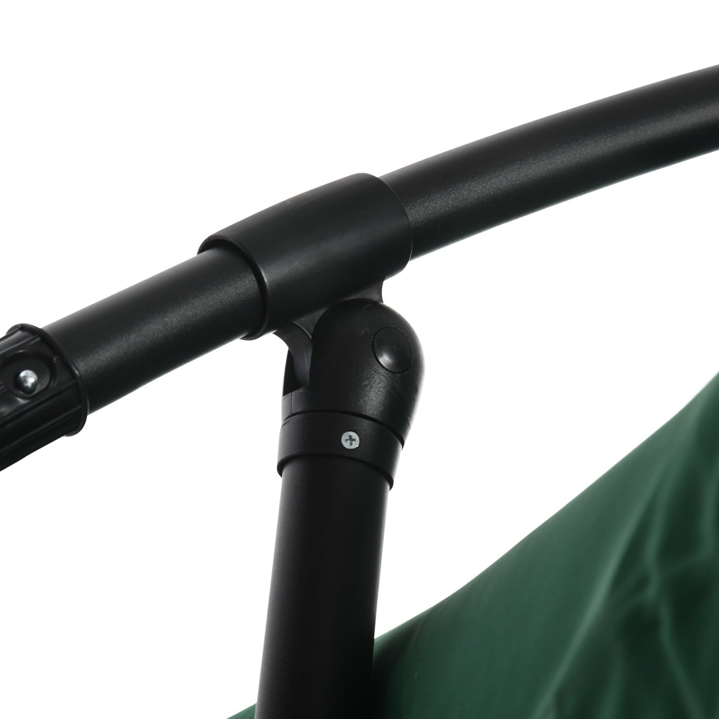 3x3m Garden Umbrella with Mosquito Net, Crank Opening and Cross Base, Green