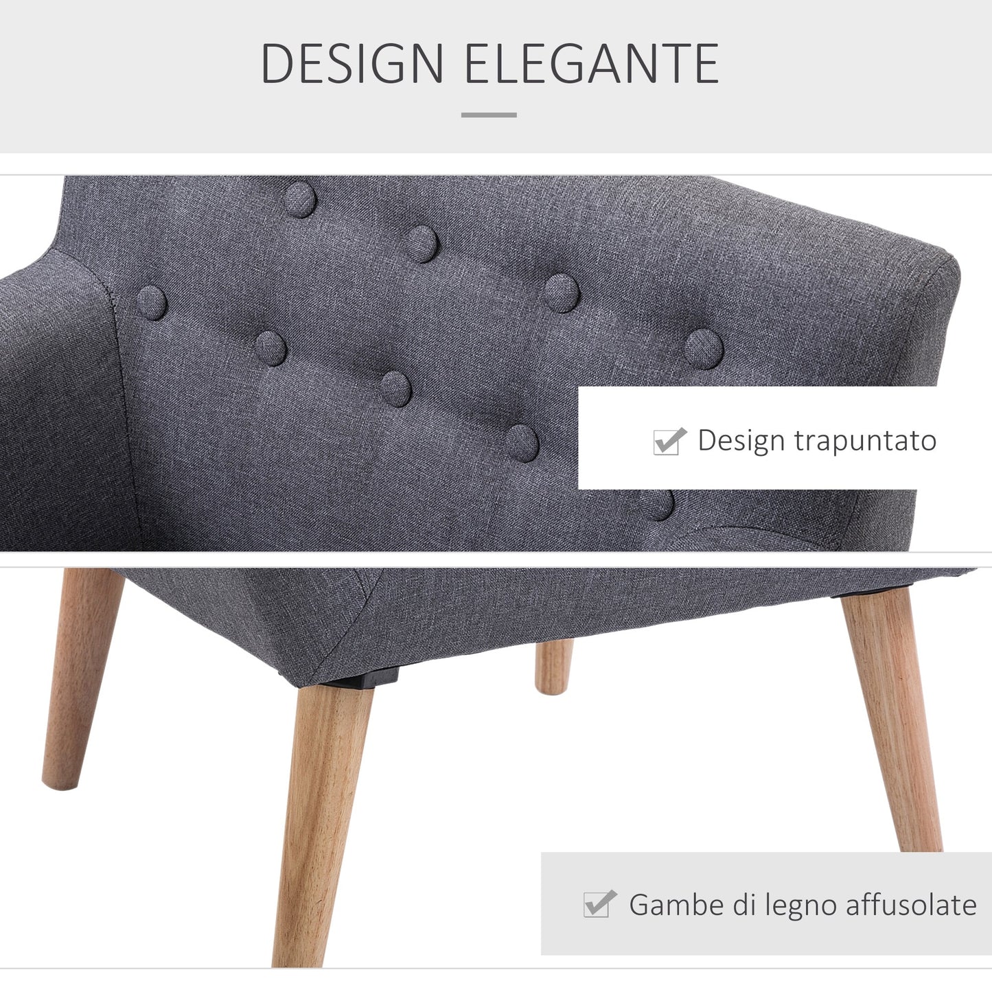 Armchair Design Modern Living Room Grey