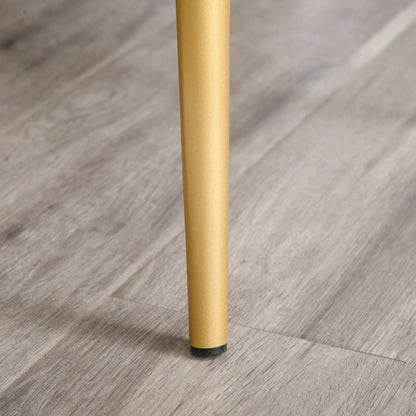 Set of 2 Modern Upholstered Dining Chairs with Upholstery and Backrest, Iron Legs for Kitchen, Living Room or Lounge in Modern Style, Green and Black, 50x56