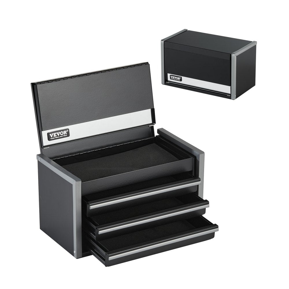 8.6 inch mini tool box 3 drawer black main image