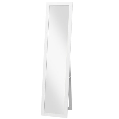 Mirror with MDF Frame with Feet and Hooks for Wall or Wall Mounted Use, 37x40x155 cm