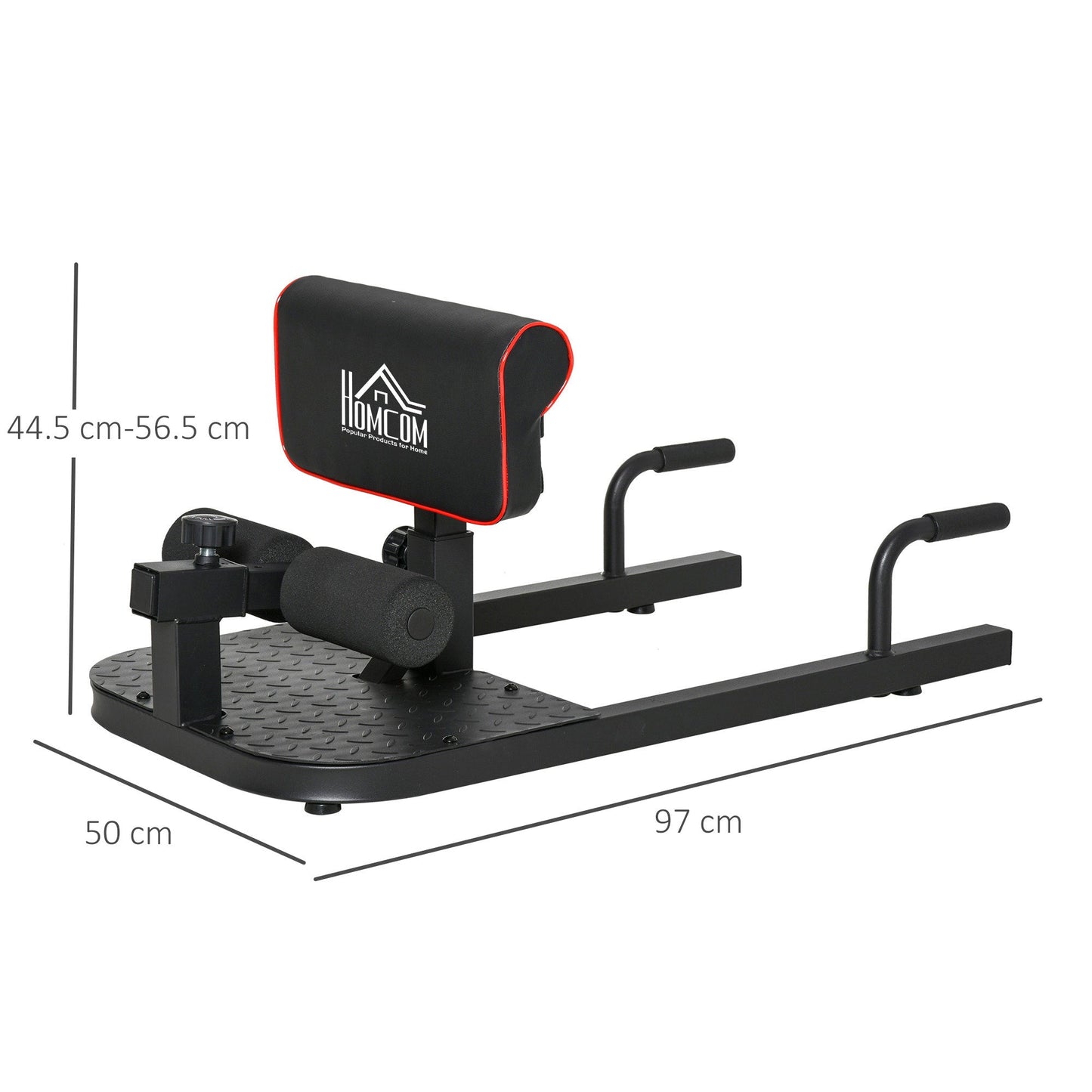 Squat Machine Deep Sissy Squat Sit Up Push Up Adjustable Steel 50x97x44.5-56.5cm