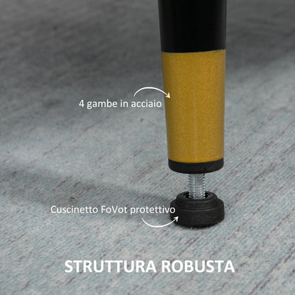 2-Seater Sofa in Linen Effect Fabric with Steel Legs and Padded Cushions, 139x68x80 cm, Cream White