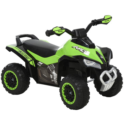 Quad for Children 18-36 Months Manual Push with Integrated Sounds, in PP and Metal, 44x67. 5x38 cm, Green