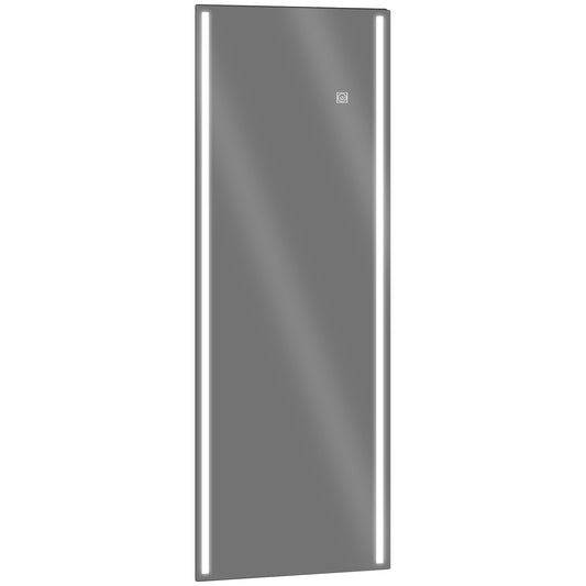 Rectangular Wall Mirror with Adjustable LED Lights and Touch Switch, 40x120cm