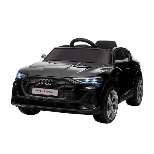 12V Electric Ride-On Toy Car with Remote Control, 3-8km/h Speed, Lights and Music, Ages 3-5 Years, Black