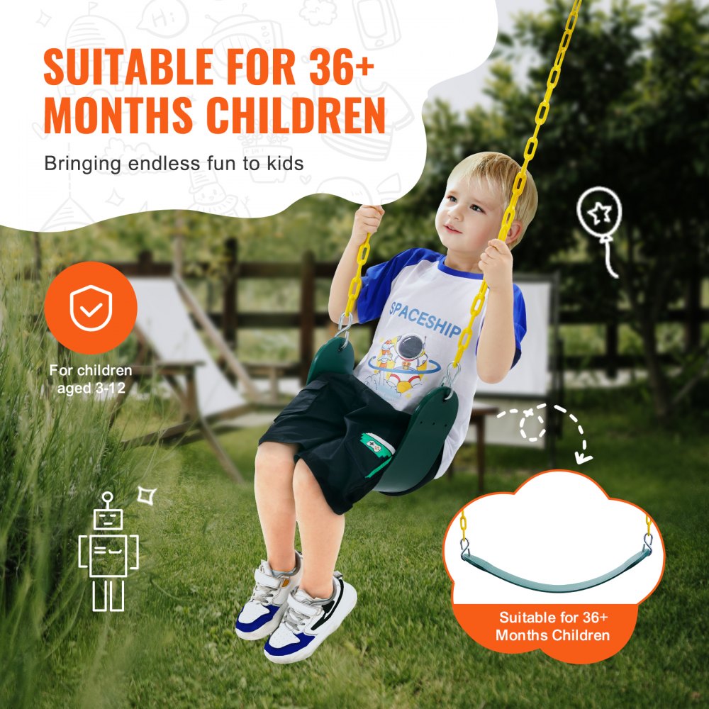 2-pack swing seats snap hook detail