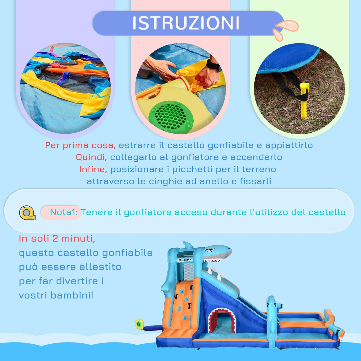 Exciting Bouncy Castle with Inflator, Slide, Pool, and Climbing Wall - Perfect for Children 3-8 Years