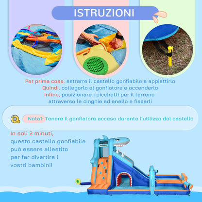Exciting Bouncy Castle with Inflator, Slide, Pool, and Climbing Wall - Perfect for Children 3-8 Years