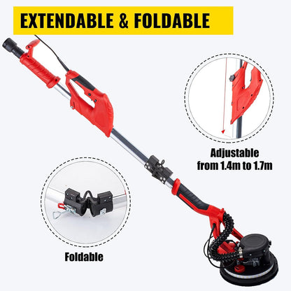 VEVOR 750W Drywall Sander – 6-Speed, 225 mm Head