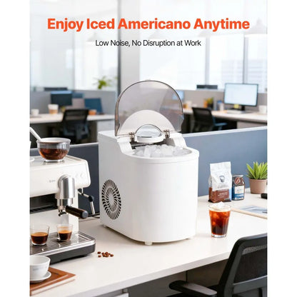 Vevor Countertop Ice Maker 11.8kg/24h – Self-Cleaning, 2 Ice Sizes