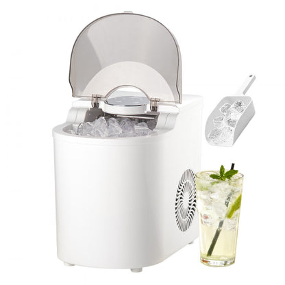 Vevor Countertop Ice Maker 11.8kg/24h – Self-Cleaning, 2 Ice Sizes