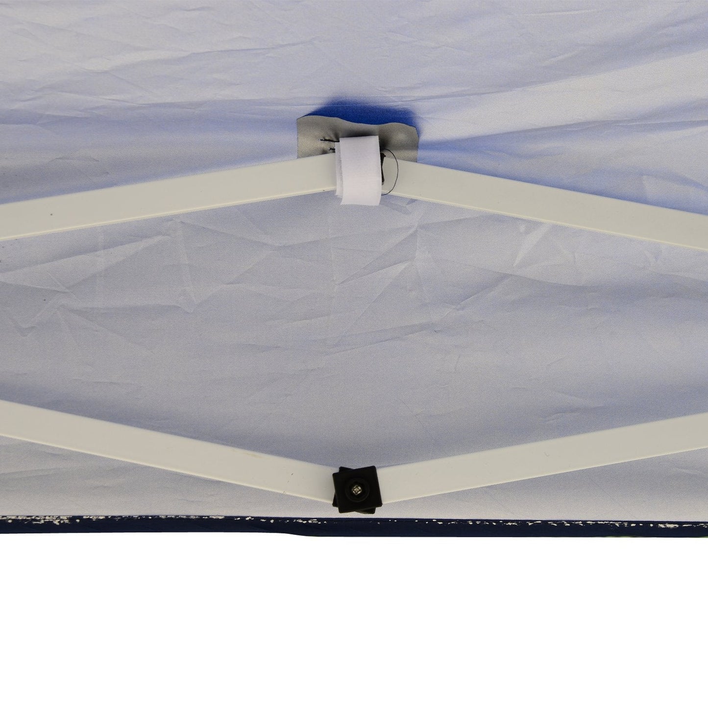 Gazebo Steel Frame Folding Oxford Fabric Covering Blue 3x3m