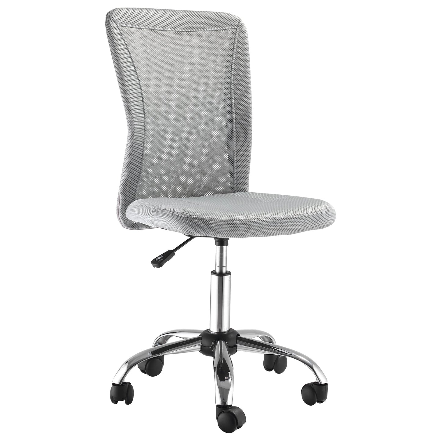 Ergonomic Mesh Office Chair with Armrests, Adjustable Height and 5 Wheels, Grey