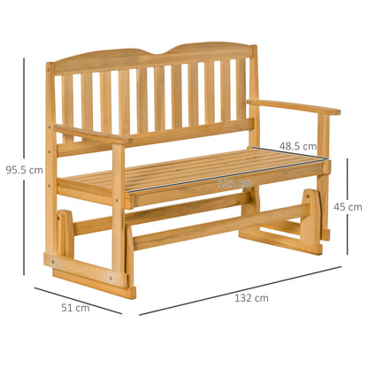 Classic Wooden 2 Seater Swinger / Rocking Bench