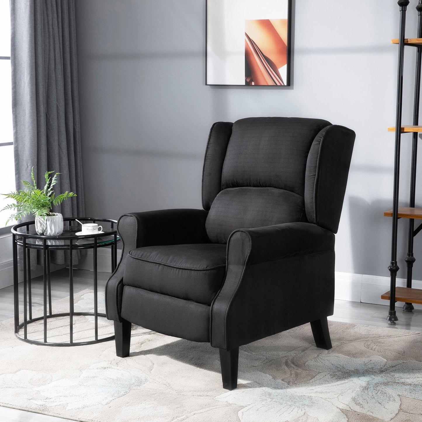 Reclining Massage Relax Chair with Remote Control, 78x83x101cm, Black