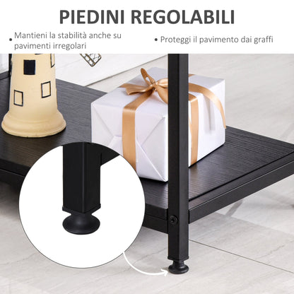 Computer Desk with Monitor and CPU Shelves, Office Desk for Home, Study and Work, Black, 140 x 60 x 93cm