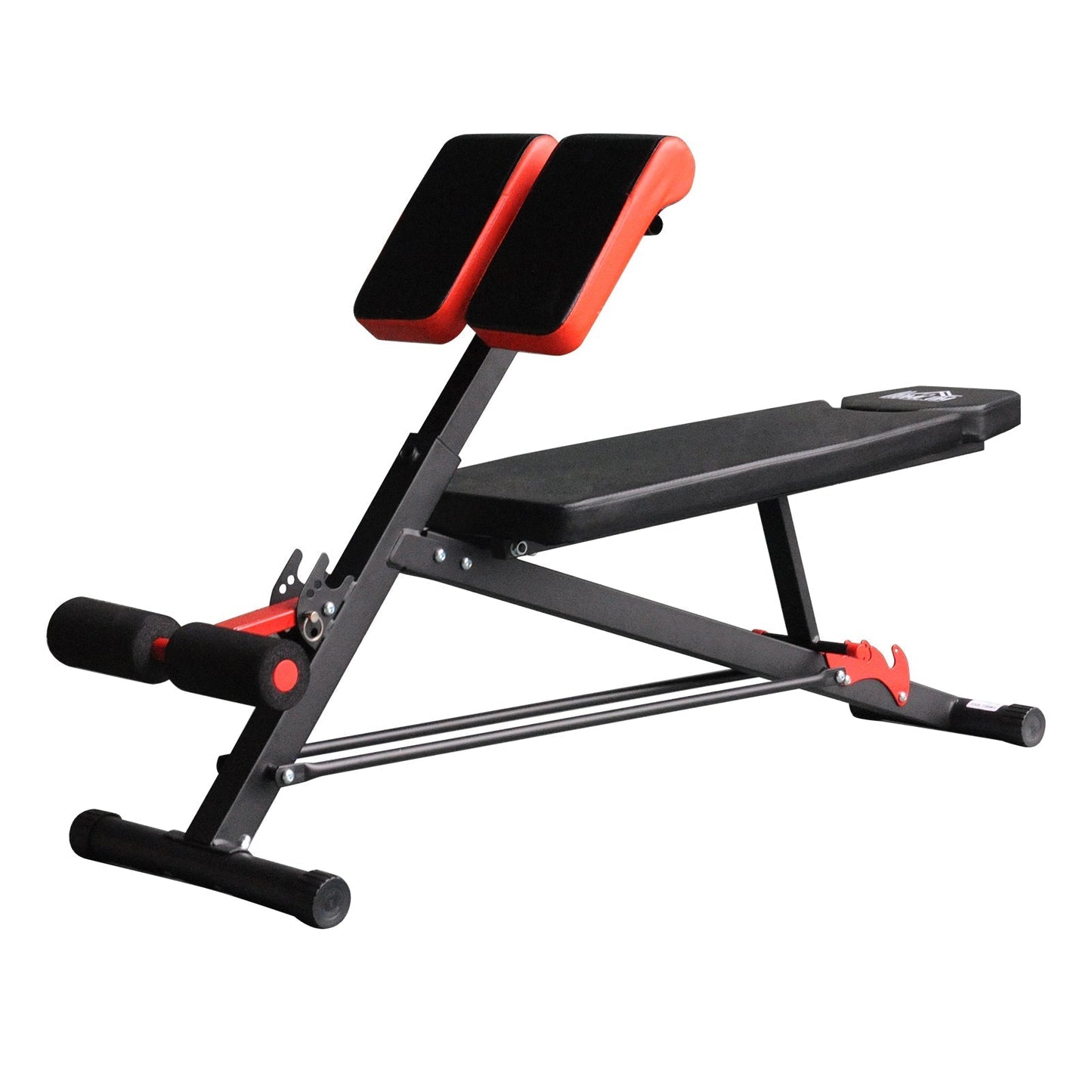 adjustable multifunctional bench for training abdomen legs and black and red buttocks