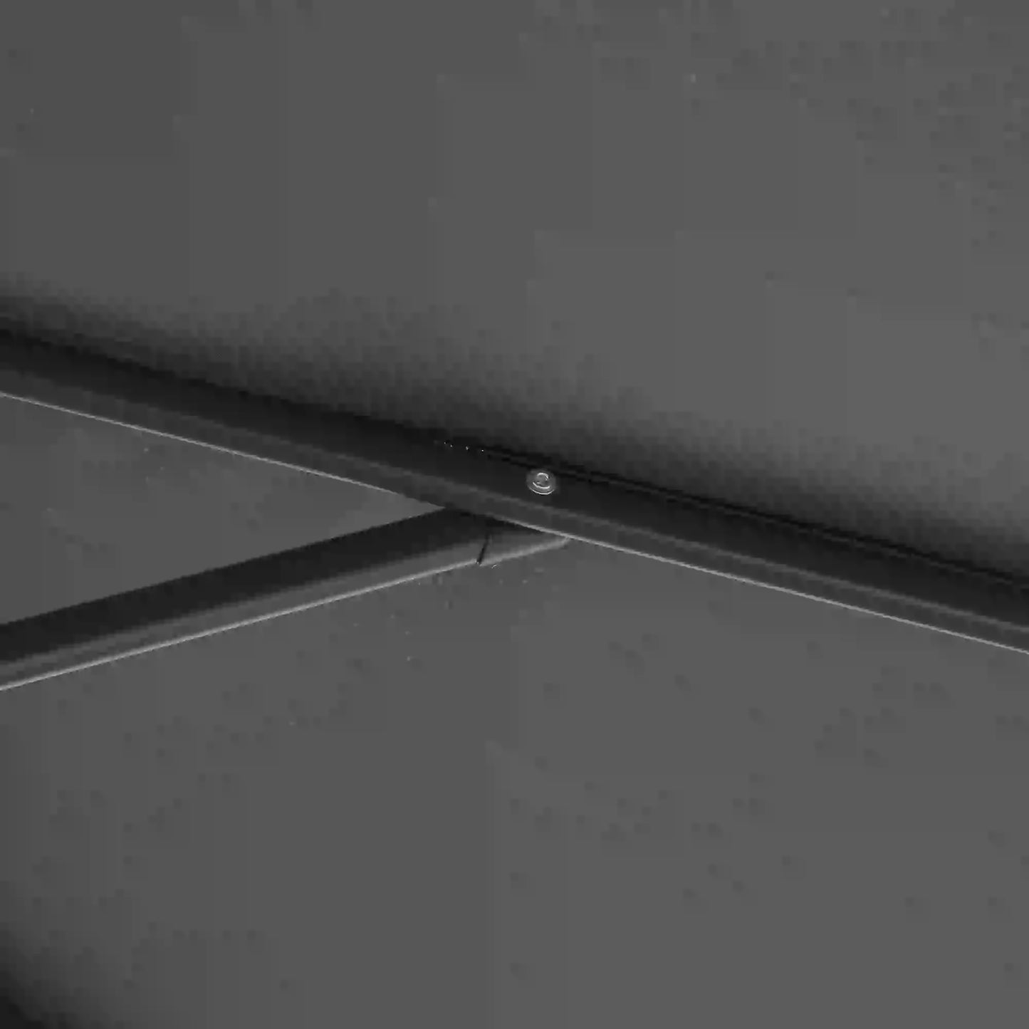 Garden Umbrella 3x2.5 m Arm and Tiltable with Crank, in Steel and Polyester Grey