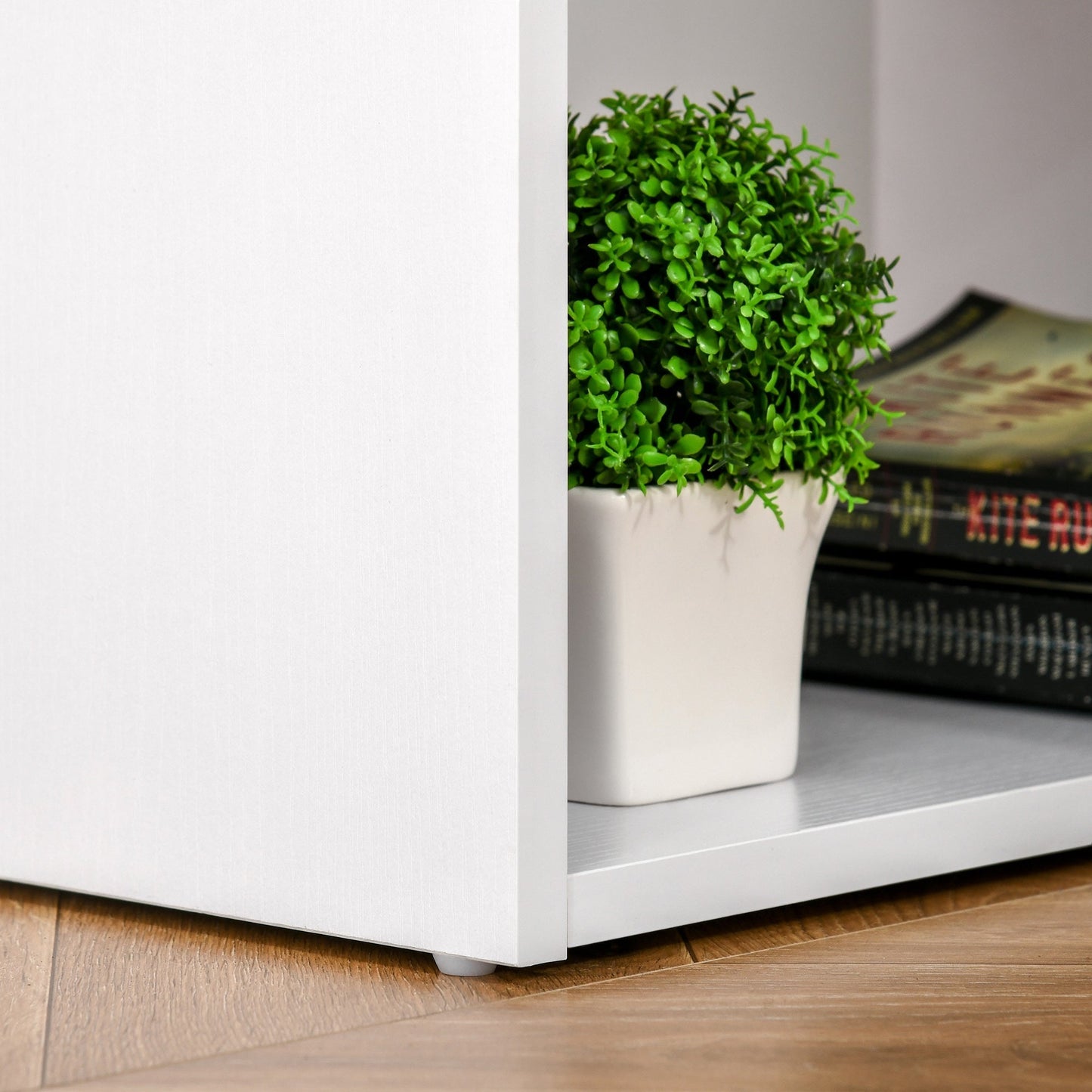 Computer Desk with 3 Drawers and 3 Shelves, Wooden Desk for Bedroom and Office 120x49x72cm White