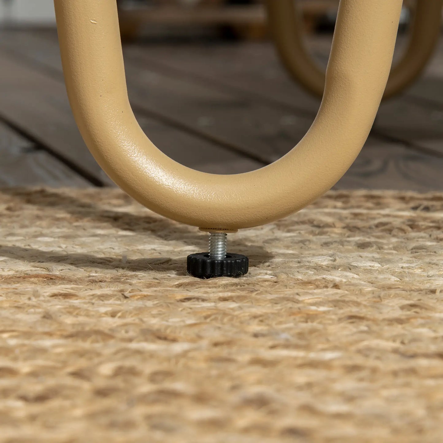 Boho Style Rattan Garden Lounge Set with 2 Seater Sofa, 2 Armchairs and Glass Coffee Table